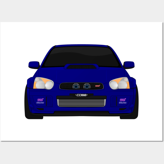 IMPREZA NAVY Wall Art by VENZ0LIC